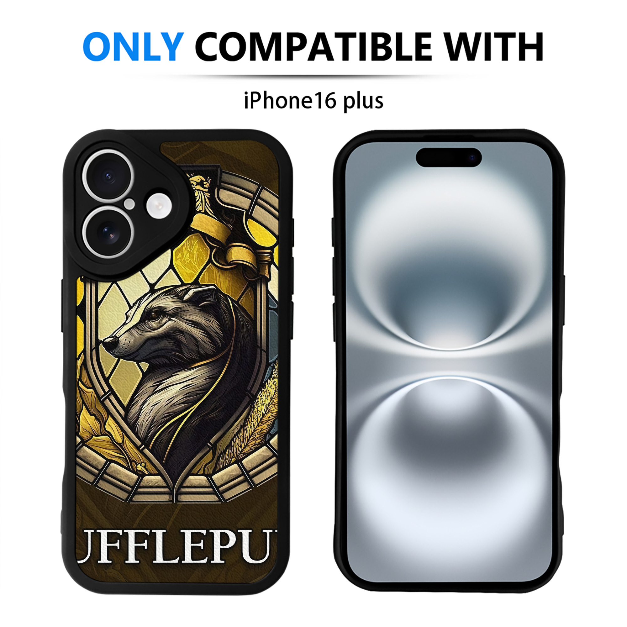 （画像用） Harry Potter ハリー・ポッターシリーズ 【iPhone 16シリーズ対応】シリコンスマホケース（レザー調） 材質：シリコン